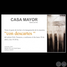 CON DESCARTES, 2012 - Obras de artista FÉLIX TORANZOS